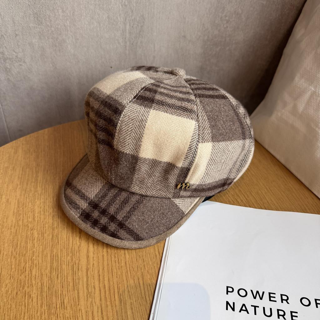 Retro College Style Octagonal Hat Breathable Beret Newsboy Cap For Wear Office