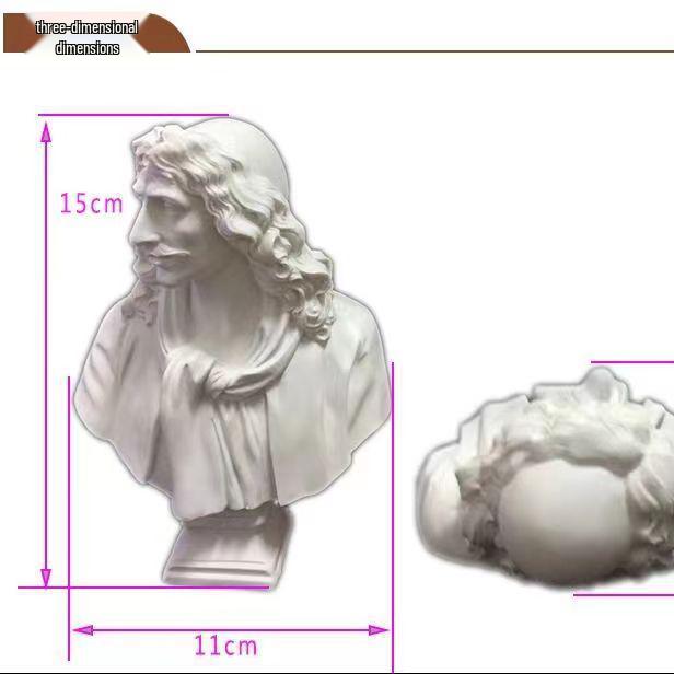 Resin Mini Plaster Figure: Character Model for Art Teaching and Painting Sketches.