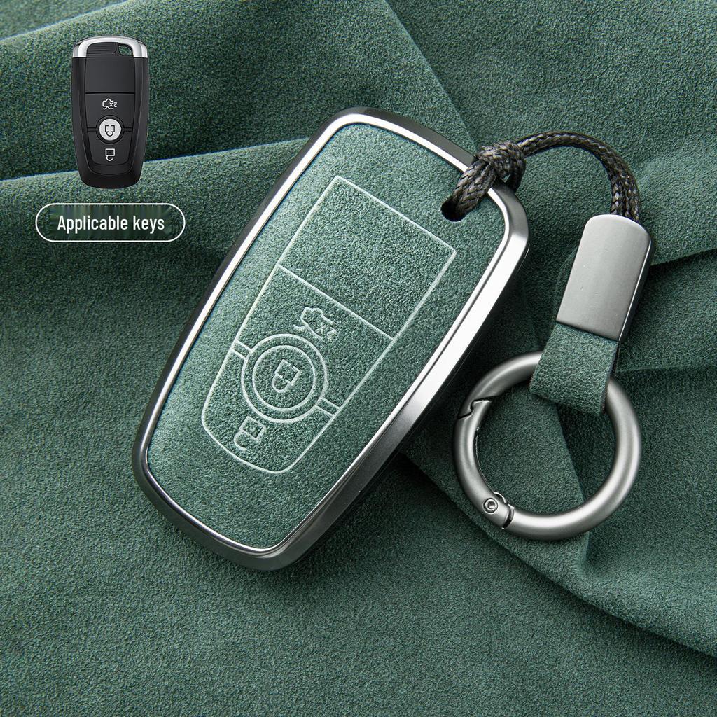 Premium Sheepskin Key Cover for Ford Explorer ST, Edge L, Mondeo EVOS
