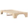 Natural Bed Frame 75 x 190 cm Solid Pine Wood