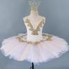 Costum de Balet Profesional pentru Copii Lebăda Mică pentru Spectacol Fete Prințesă Dans Tulle Fustă Tutu