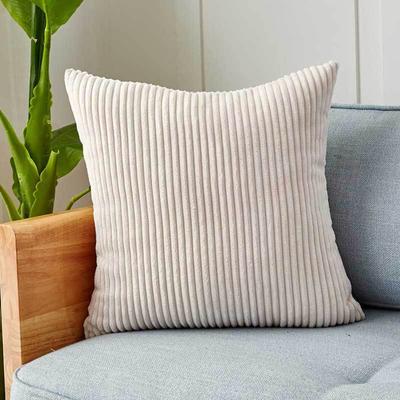 Corduroy Pillow Cover 45x45cm Square Throw Pillow Cover Cushion Covers for Bedroom Dormitory Bed Sofa Decoration