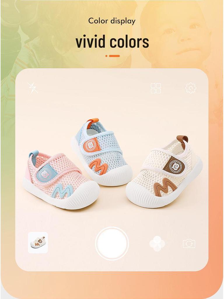 Breathable Summer Mesh Sandals for Toddler Boys, Soft Sole, Ages 1-3