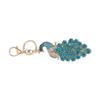 Peacock Keychains Cute Animal Key Chain Bag Purse Backpack Accessories for Women GirlsBlue