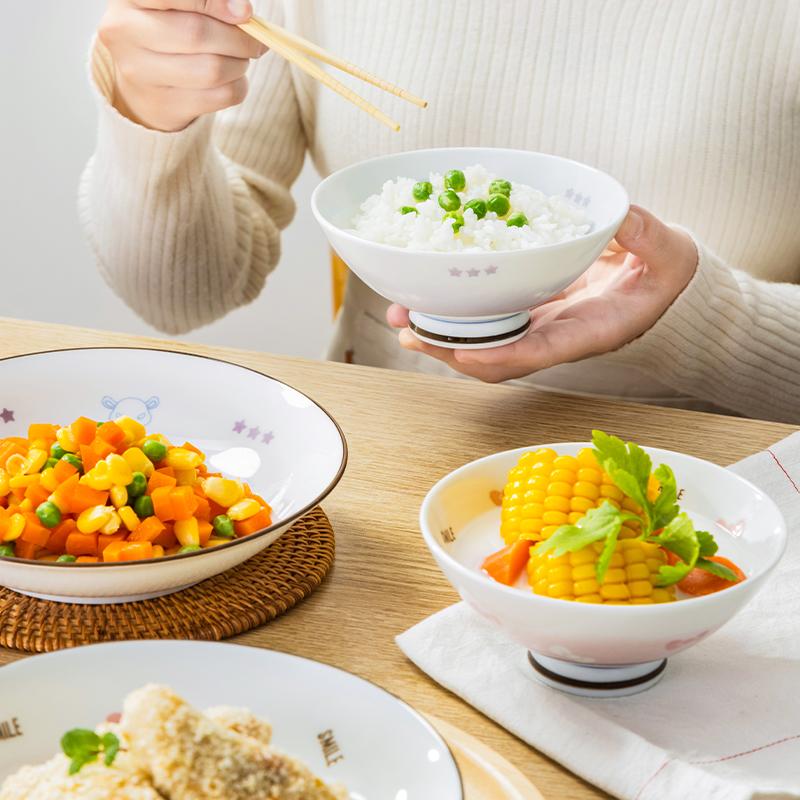 Sanrio Kuromi Pochacco 5inch Rice Bowl Heathy Ceramic Kawaii Conical Bowl Home Children's Eating Bowl Heat-resistant Tableware