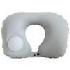 Flocking Inflatable Portable Neck Pillow That Can Be Stored And Self Filled Suitable For Outdoor Travel Business Trips Camping