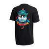 Adidas Round Neck Casual Printed Short Sleeve T-Shirt Men Tops Black GN4103