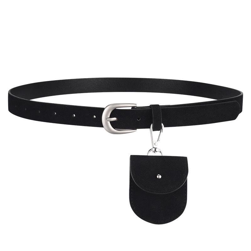 2025 Retro Faux Suede Plush Waist Bag Belt – High-End Decorative Leather Belt for Women, Perfect for Jeans & Skirts