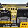 Car TPU Protector Film for Mercedes Benz CLA 2026 2026 Interior Center Console Media Dashboard Navigation Pre-cut Anti-scratch