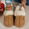 Women Men Closed Toe Plush House Slippers Comfortable Casual Home Shoes with Soft & Cushioned Sole for Winter Wear