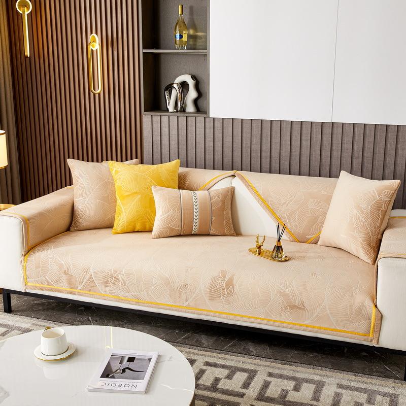 New Winter Soft Sofa Covers Jacquard Sofas Cushion Anti-slip Couch Protector Slipcover Removable Sofa Blanket for Living Room