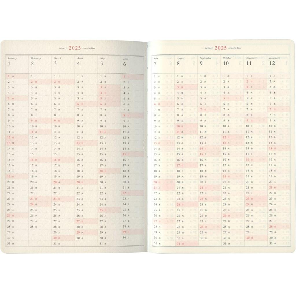 Matca January Weekly Dog L-Commune Planner, 2025, Start, B6, Block, One-Point Costume, DR-WK-610