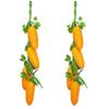 2 Strings Artificial  Stem Fake Carrot Plants  Vegetable Carrot For Photography Props Model Home Decoration Craft Jewelry Props