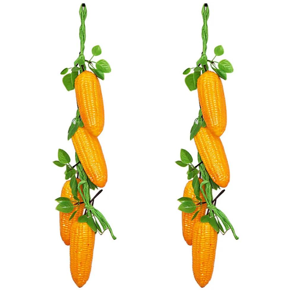 2 Strings Artificial  Stem Fake Carrot Plants  Vegetable Carrot For Photography Props Model Home Decoration Craft Jewelry Props