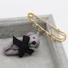 10PCS 5-Holes Brooch Safety Pins Findings Heavy Duty Kilt Pins Brooch Findings