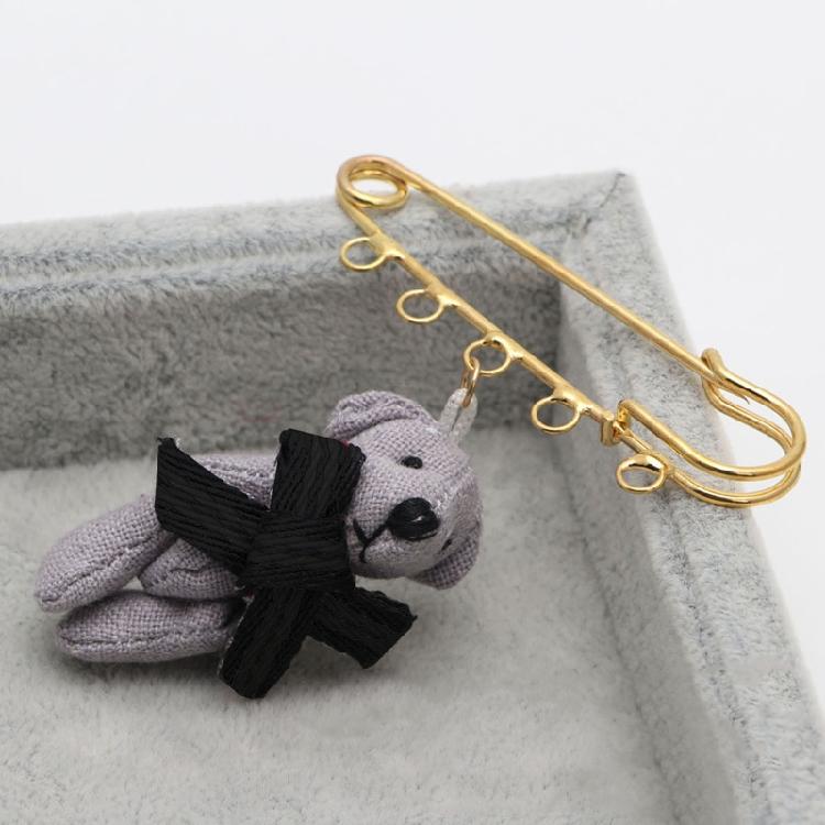 10PCS 5-Holes Brooch Safety Pins Findings Heavy Duty Kilt Pins Brooch Findings