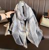 Silk Wool Scarf Shawls and Wraps for Women Foulard Headkerchief Luxury Brand Hijab New Lady Pashmina Scarves Bandana Poncho