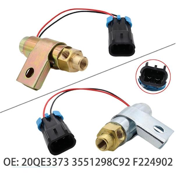 12V Fan Clutch Air Solenoid Valve 20QE3373 3551298C92 F224902,Compatible For Horton 5025-4,Compatible For GT Development 25154436, Compatible For