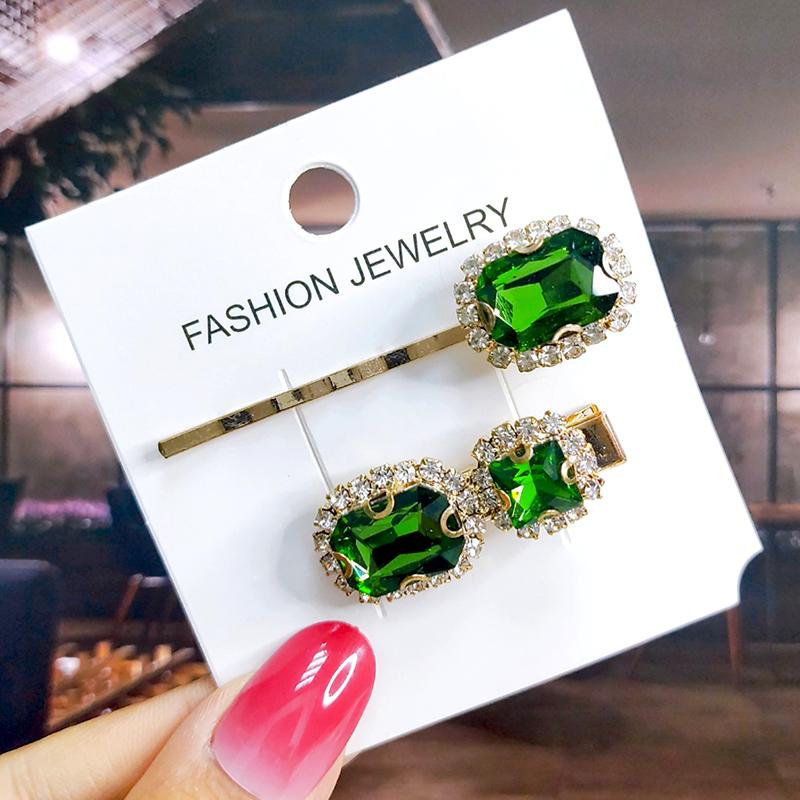 Neues Set Damen Haarspangen Schmuck Mode Kristall Haaraccessoires für Mädchen Luxus Perle Geometrische Haarspangen Nadeln Weihnachtsgeschenk