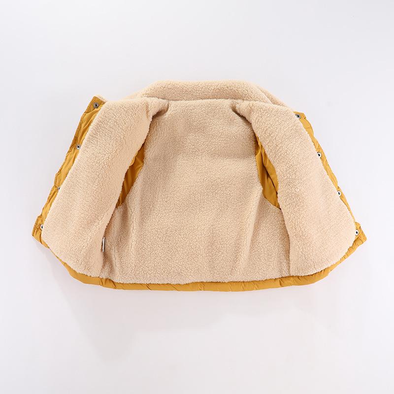 2026 Unisex Baby Cotton Vest with Lambswool - Velvet Thickened Outerwear