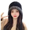 Lei Feng Hat Women's Autumn and Winter Korean Version Thickened Warm Ear Protection Knitted Woolen Hat Large Head Circumference Balaclava