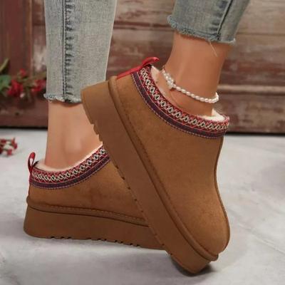 Chelsea Ankle Snow Boots Donna Inverno Nuovo Marchio Pelliccia Corto Peluche Caldo Pantofole Scarpe Piattaforma Infradito Botas Scarpe di Cotone