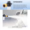 #54E Outdoors,Boat Engine Flush Mixer Liquid Flow Valve with Garden Hose (black&yellow)