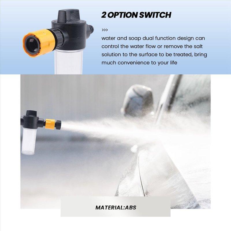 #54E Outdoors,Boat Engine Flush Mixer Liquid Flow Valve with Garden Hose (black&yellow)