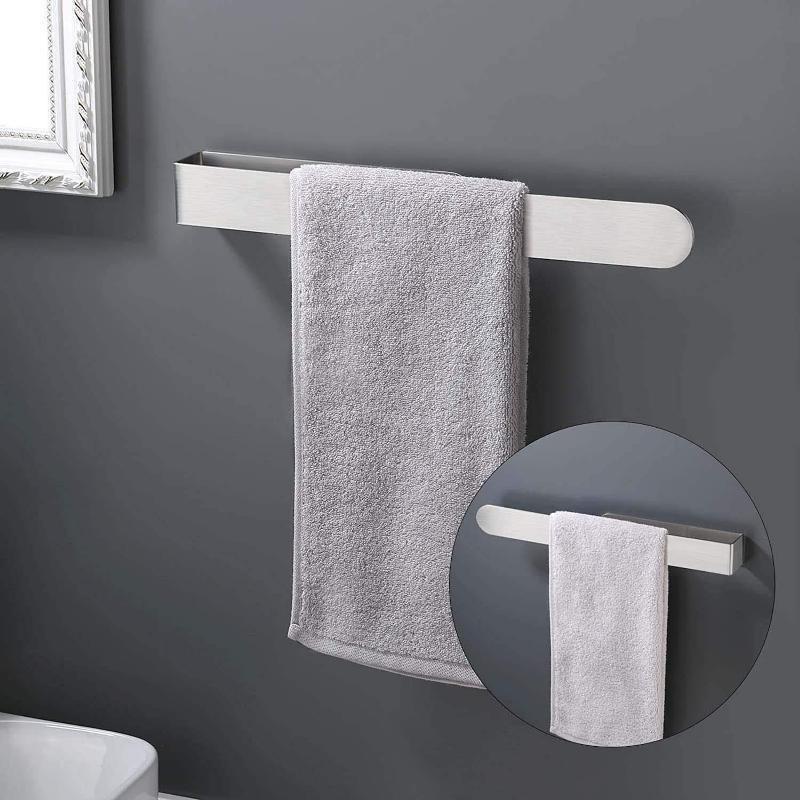 Self Adhesive Towel Holder Household Stick On The Wall Hand Towel Bar for Bathroom