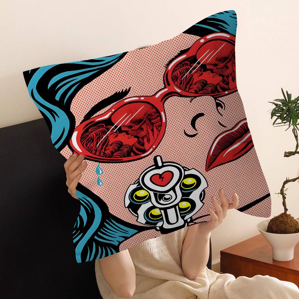 Roy LLichtenstein Art Pillow Cover Design cushion Cover decor Holiday Decorati