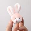 Little 2Pcs Bears Plush Stuffed Toy Doll Cartoon Mini Cute Soft Rabbit Head Plush Doll Duckbill Clip Decorative Accessories Gift