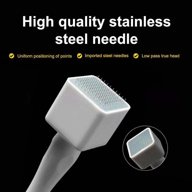 Disposable Skin Puncture Needle, Stamp Style Scalp Stamp, Rolling Needle Micro Needle Machine, 100/140 Needles Adjustable