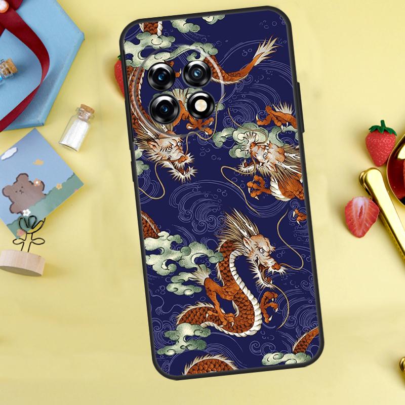 DRAGON TATTOO JAPANESE Case For OnePlus 13R 12R 13T 15 13 12 11 10 9 10R 10T 8T Nord 5 CE 4 2 3 Lite N20 N30 Cover