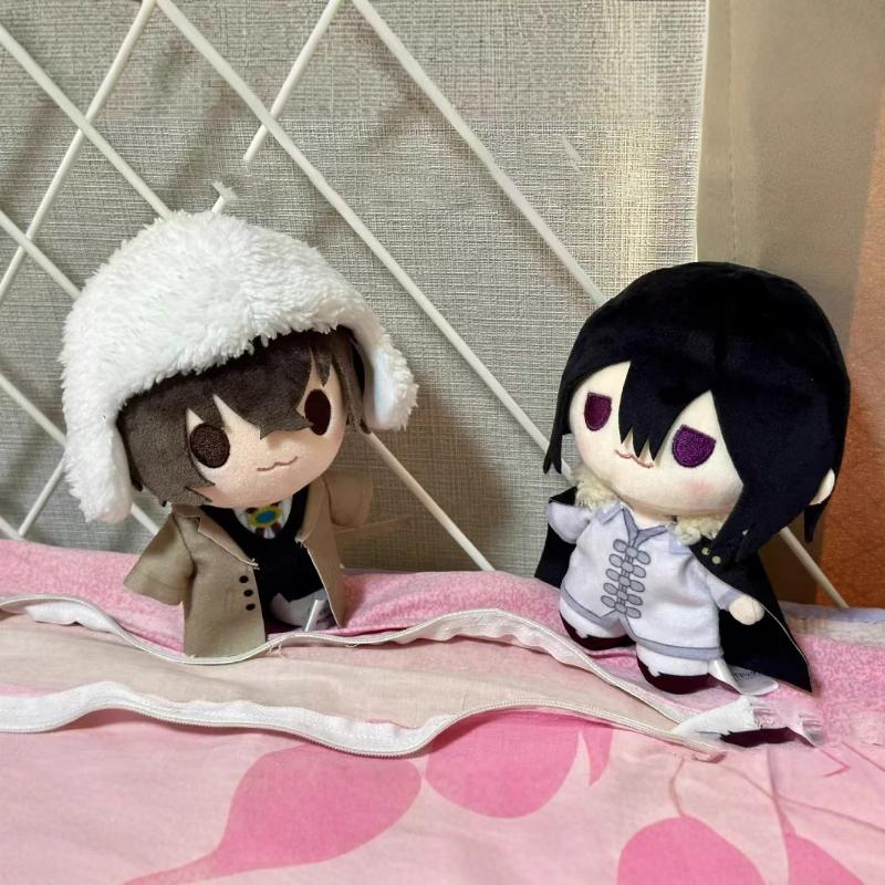 20CM Anime Plush Dazai Chuuya Atsushi Rampo Fyodor Ryunosuke Stuffed Cotton Doll Body Toy Cosplay Decor Cartoon Toys Xmas Gift