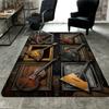 Musical Instruments Pattern Rug Floor Mat for Living Room or Bedroom Soft and Comfortable Carpet a Gift for Birthday and Holiday.