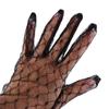 Cosplay Banquet Autumn Short Dress Accessories Thin Mittens Bridal Mesh Gloves Lace Gloves Wedding