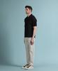 PANICALE Navy Johnny Collar Polo Shirt