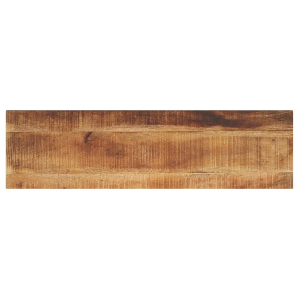 Table Top 100 x 20 x 3.8 cm Rectangular Rough Solid Mango Wood