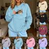 Women's Oversized Zip-Up Hoodie with Large Pockets for Fall Winter
