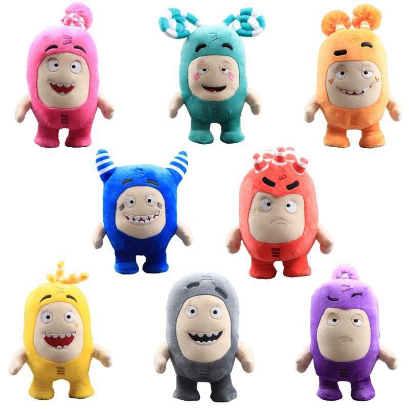 Adorable Oddbods 23cm Plush Soft Cuddly Toy Newt Bubbles Pogo Zee Jeff Fuse Slick Doll