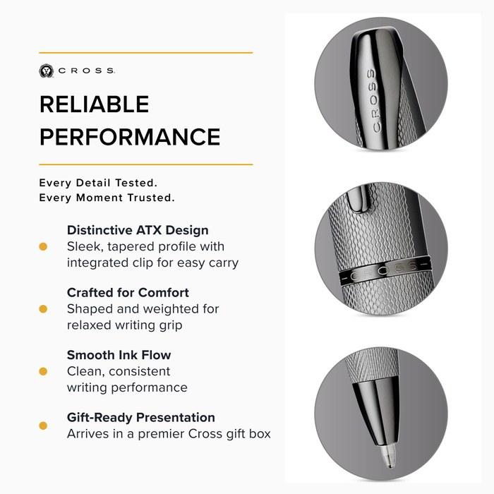 CROSS Ballpoint Pen Oil-Based ATX Titanium Gray N882-46 M Medium Point