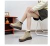 Cotton shoes women's velvet warm genuine flat bottom 2025 autumn and winter new leather soft sole women's shoes wear-resistant KT2509