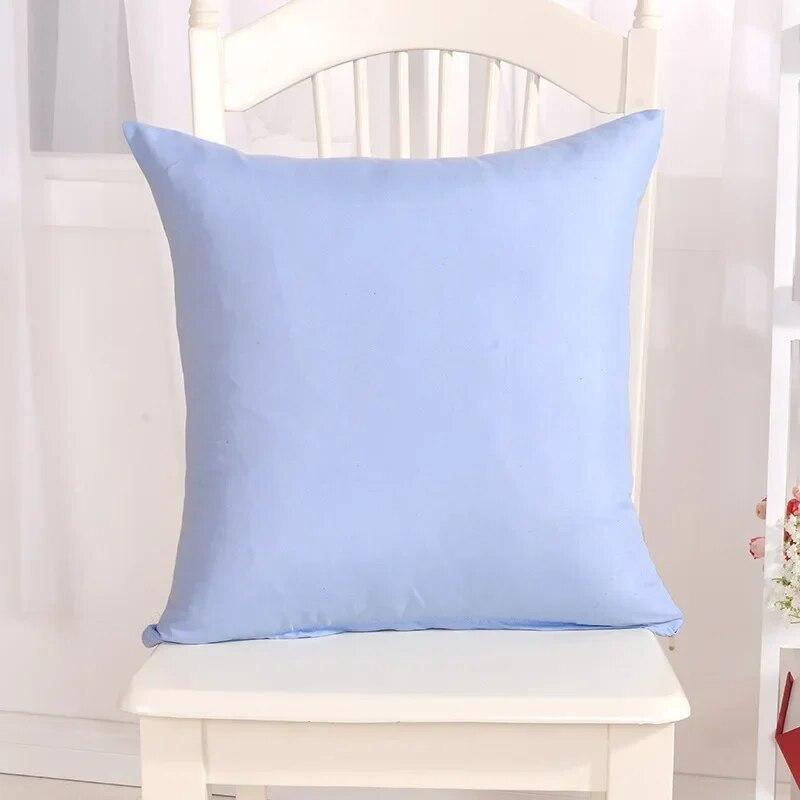 candy colored pillowcase solid color throw  birthday   decorative  funda de almohada kussensloop