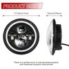 Universal 7 Inch Led Car Motorcycle Headlight DRL H4 Headlamp For Harley BMW Yamha Honda 7" Headlight