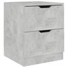 Nightstand Concrete Gray 40 x 40 x 50 cm Particleboard