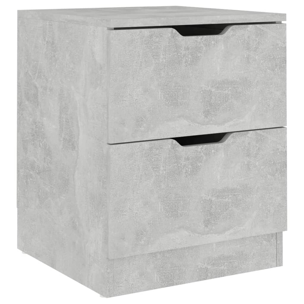 Nightstand Concrete Gray 40 x 40 x 50 cm Particleboard