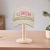 (L, Khaki) Women Mother's Day Sun Hat Breathable Sun Protection Letter Embroidery Baseball Hat Holiday Outdoor Travel Cap