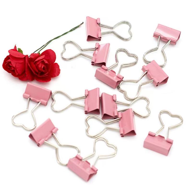 

Macaron Color Heart Long Tail Clip - Hot Selling Small Hollow Morandi Design 2CM*3.5CM