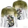 Fishing Redfish Bass Scale Pattern Breathable Graphic T Shirts Men Fashion Men's Clothing Outdoor Tee Men's Long Sleeve T-Shirt