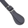 Pair of Synthetic Leather Spur Straps Adjustable Length 22cm Long Western Cowboy Spur Holder for Equestrian Black